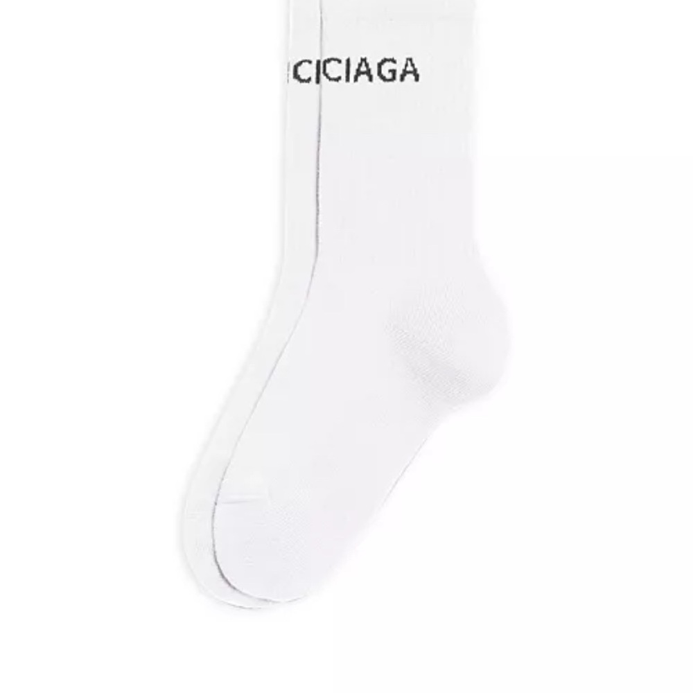 Balenciaga White Casual women’s socks size M used once almost brand new